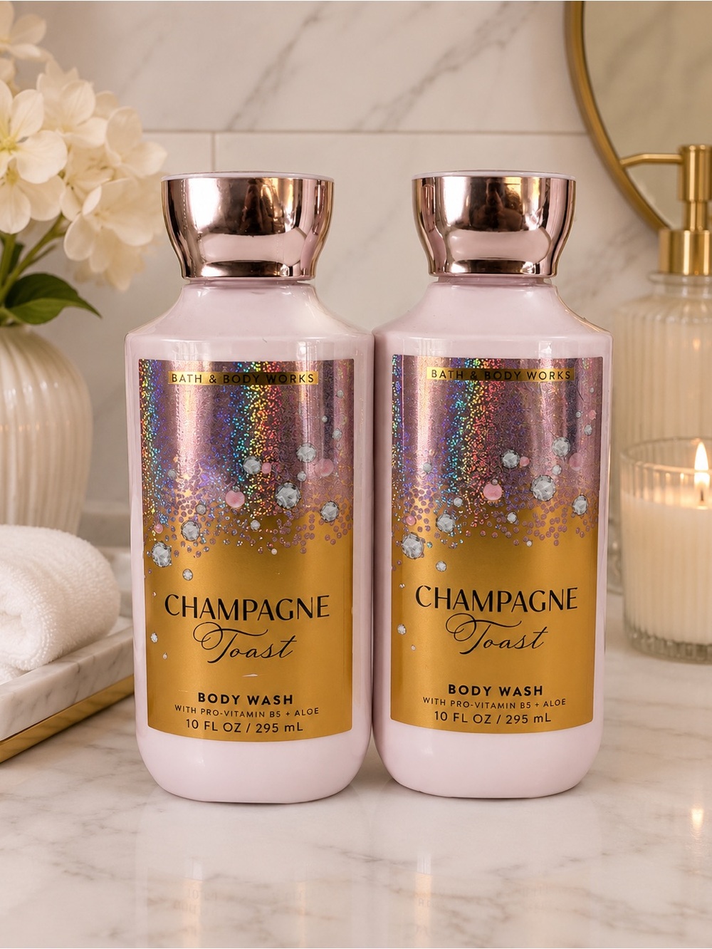 Bath & Body Works Champagne Toast Body Wash Duo